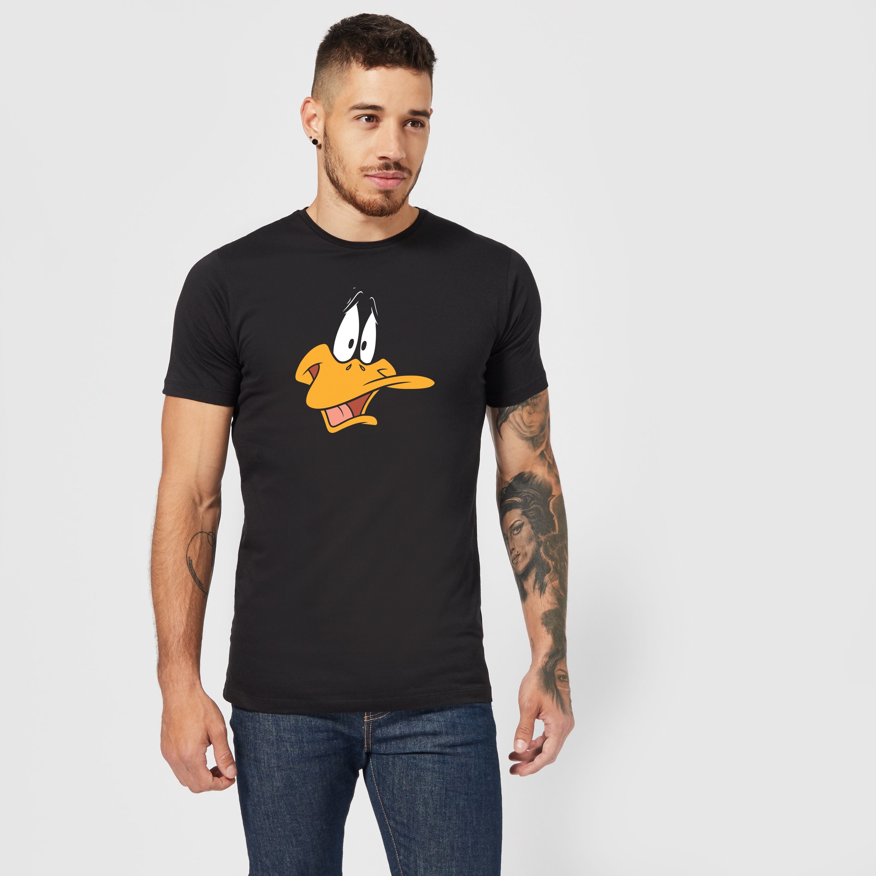 Official Looney Tunes Daffy Duck Face Unisex T-Shirt