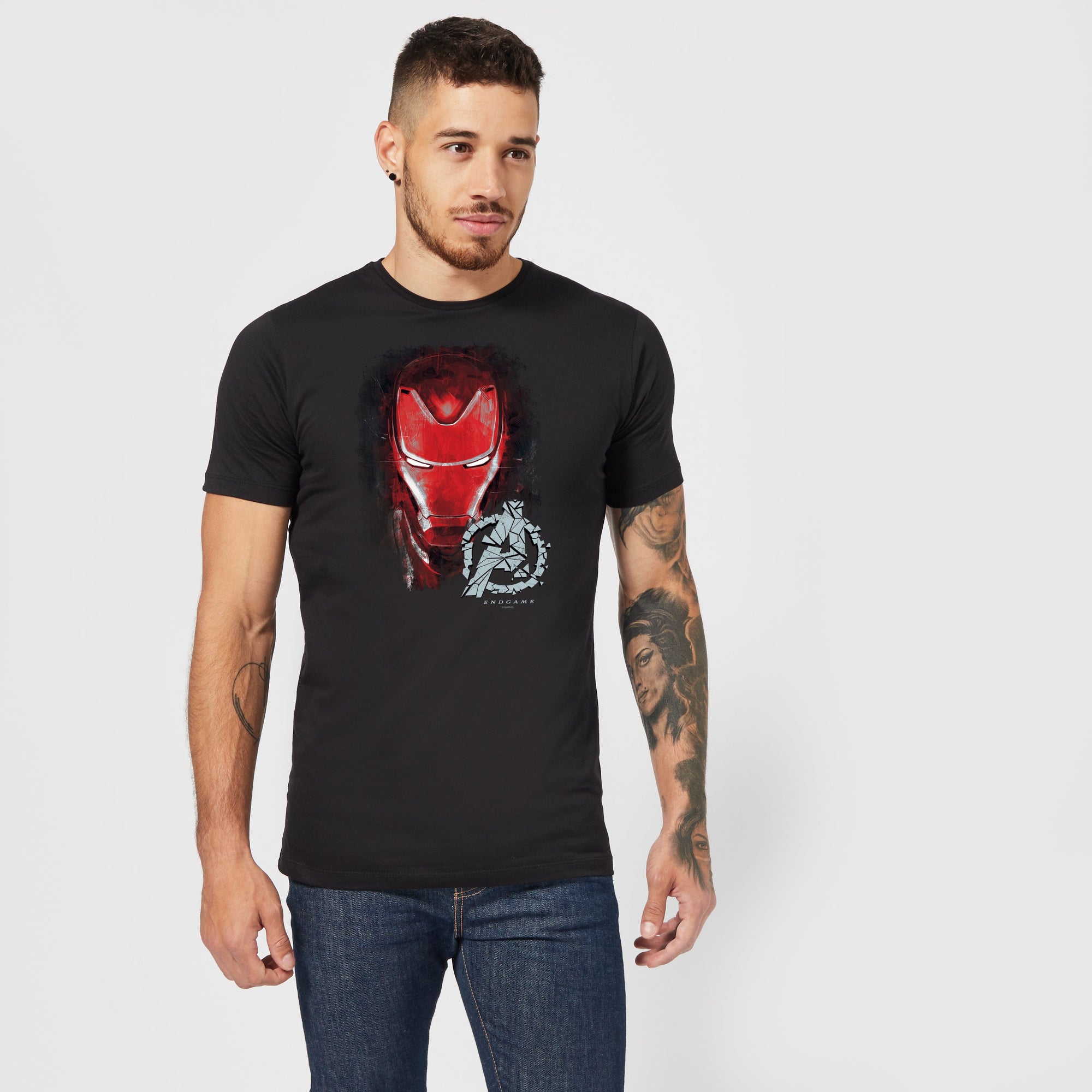 Official Marvel Avengers Endgame Iron Man Brushed Unisex T-Shirt