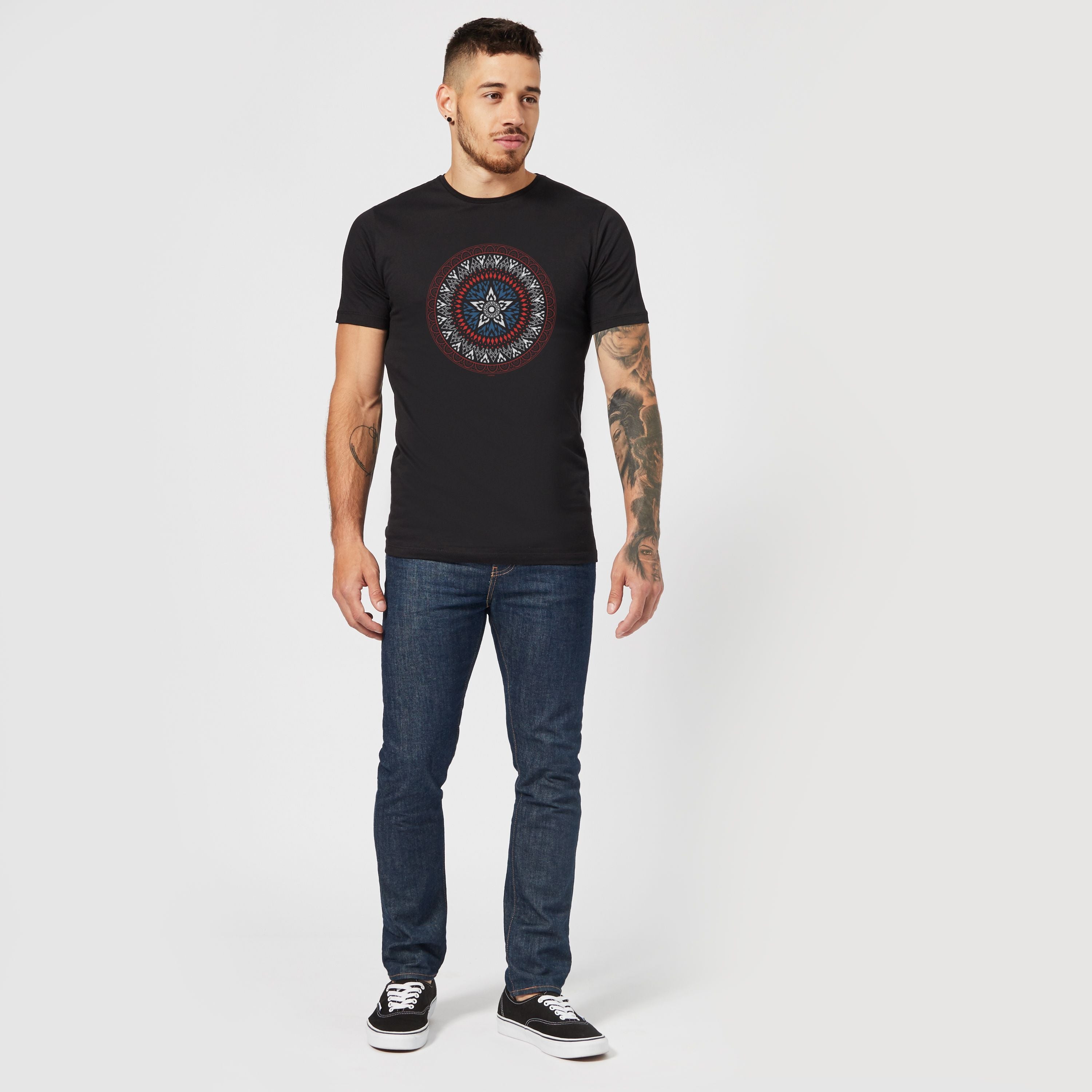 Official Marvel Captain America Oriental Shield Unisex T-Shirt