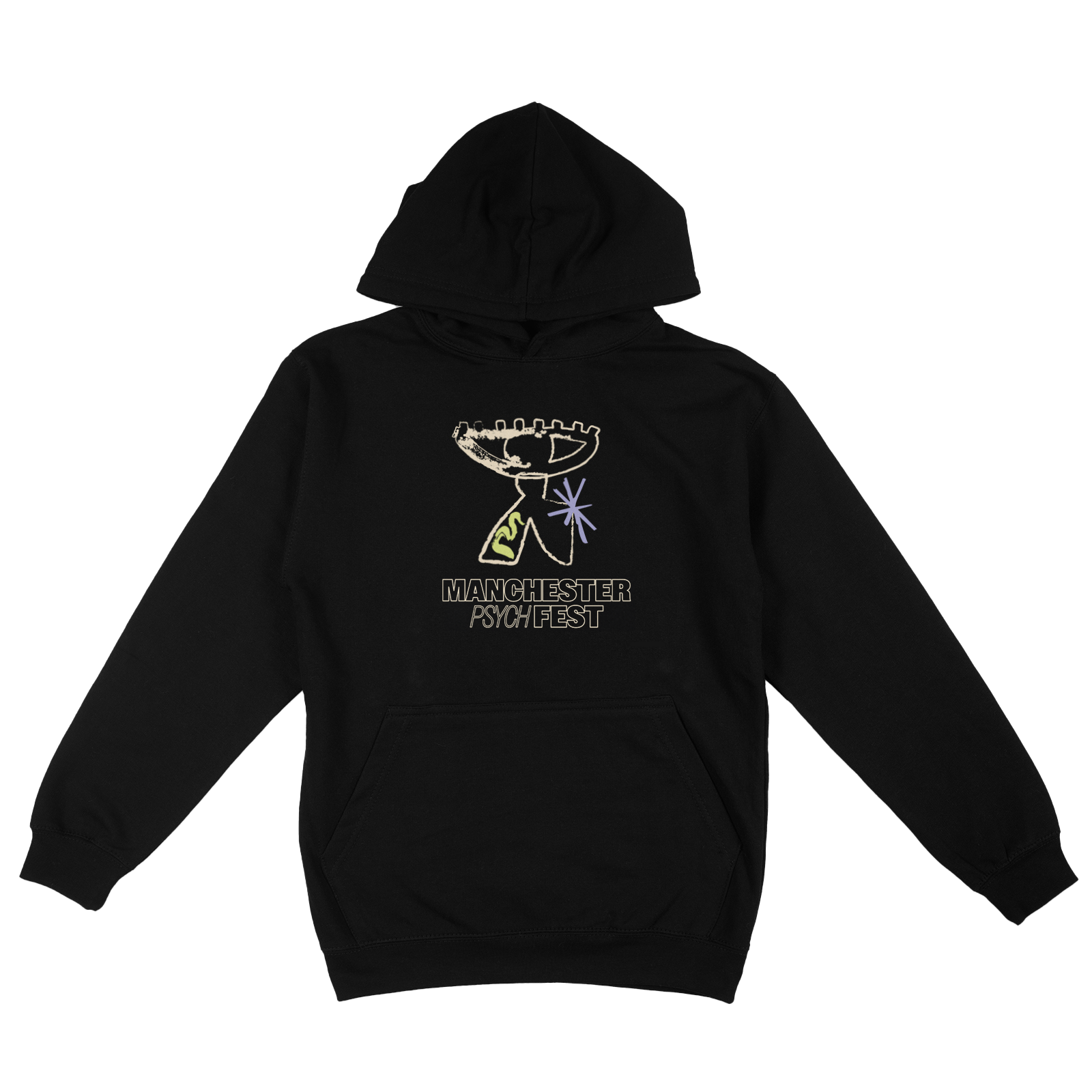 Manchester Psych Fest 2025 Festival Hoodie - Black