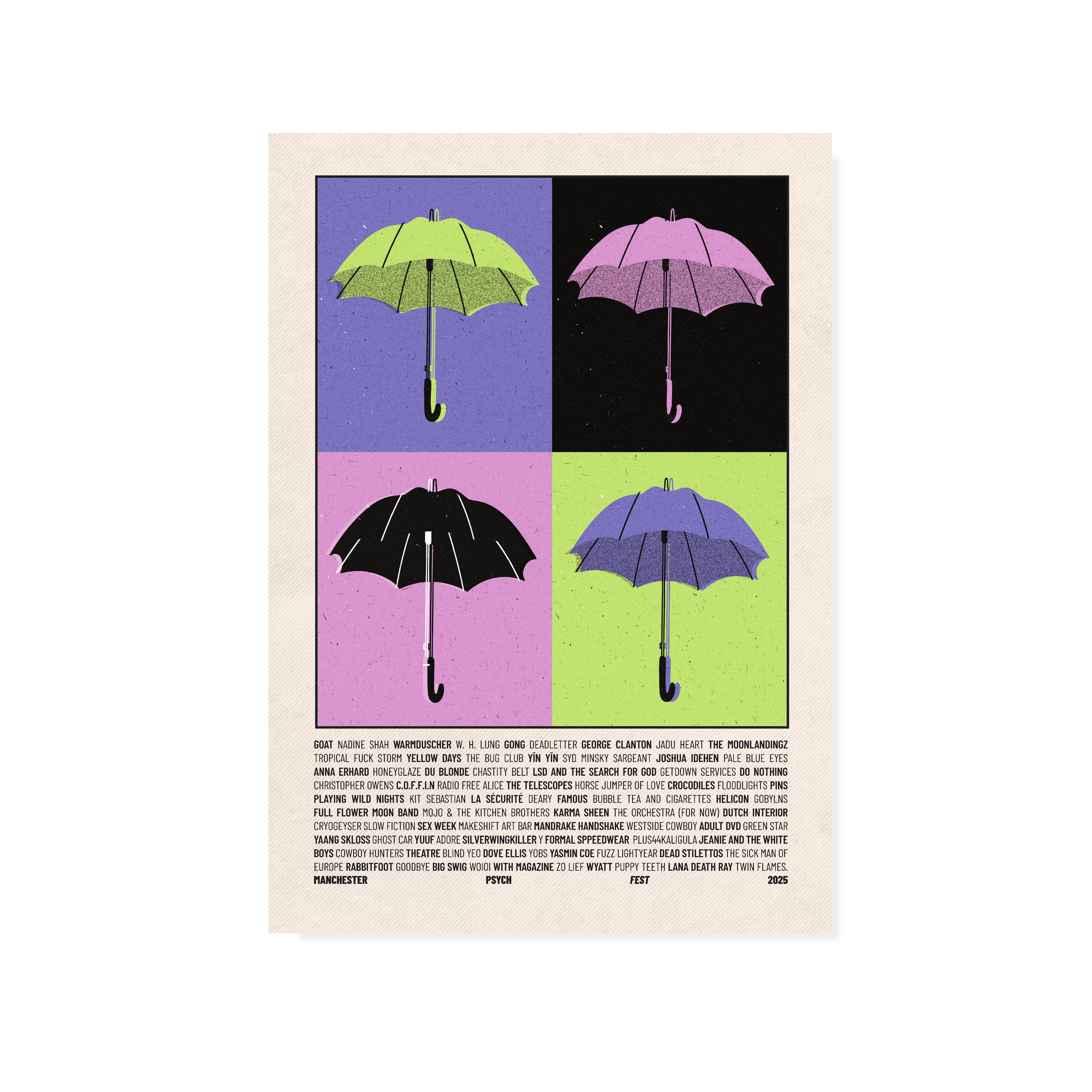 Manchester Psych Fest 2024 Art Print 2025