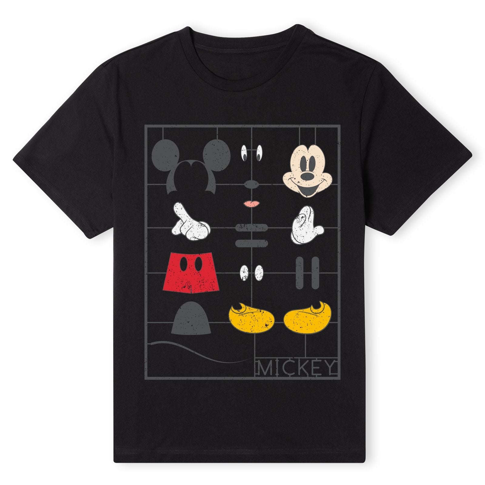 Official Disney Mickey Mouse Construction Kit Unisex Short Sleeve T-Shirt