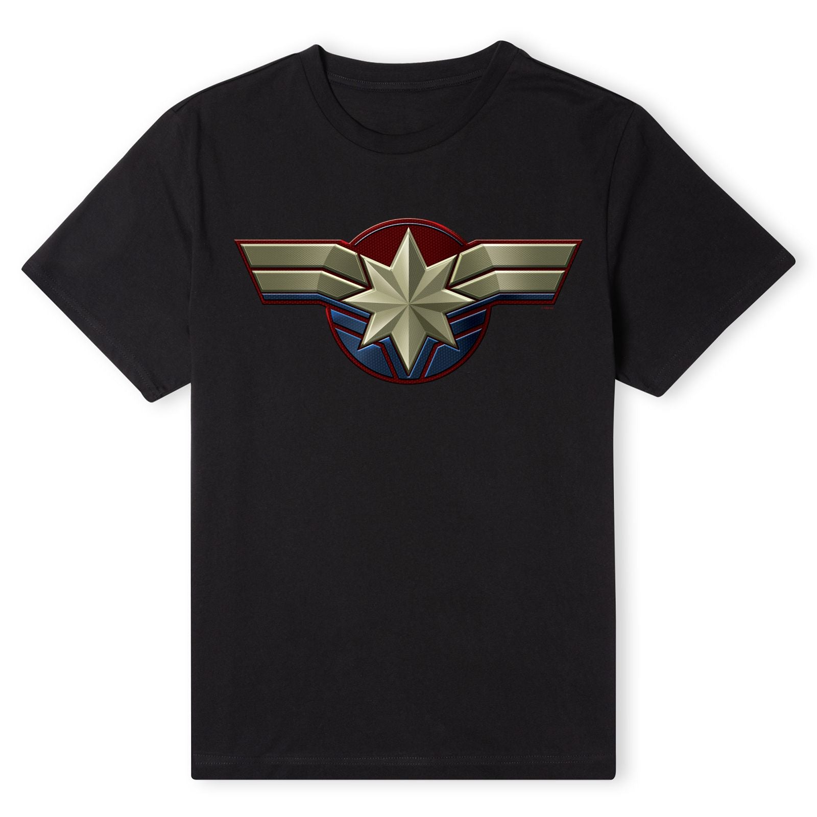 Official Marvel Captain Marvel Chest Emblem Unisex T-Shirt