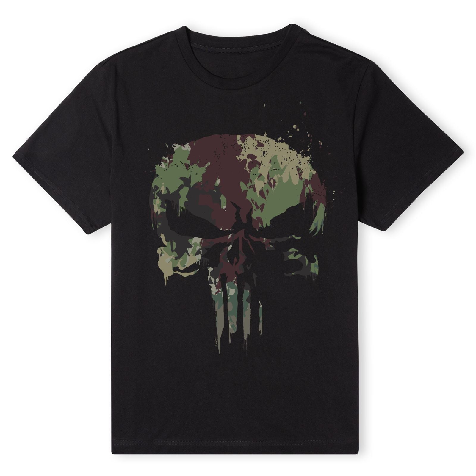 Official Marvel Camo Skull Unisex T-Shirt