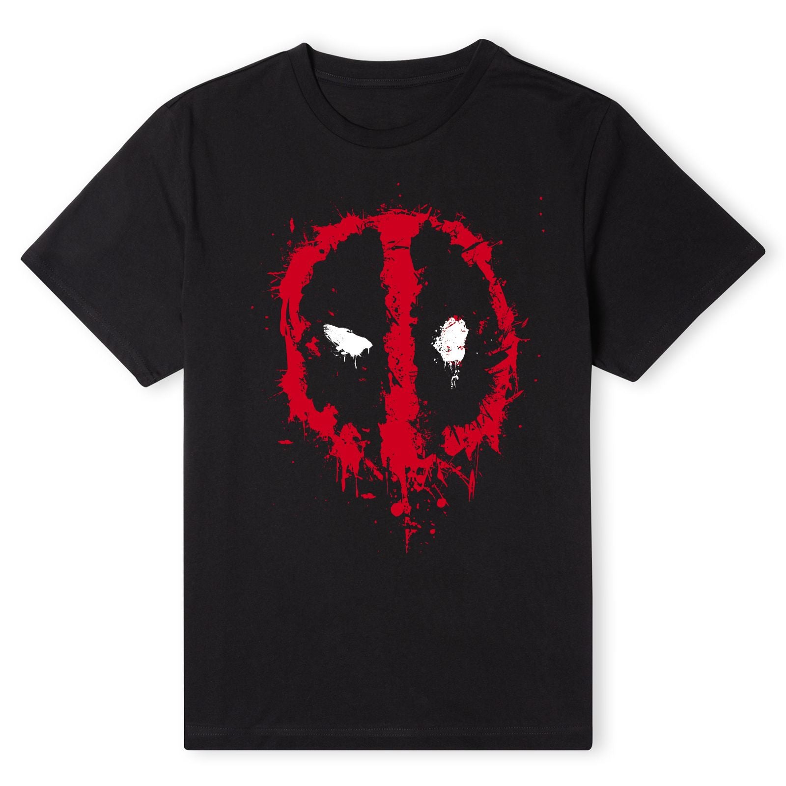 Official Marvel Deadpool Splat Face T-Shirt