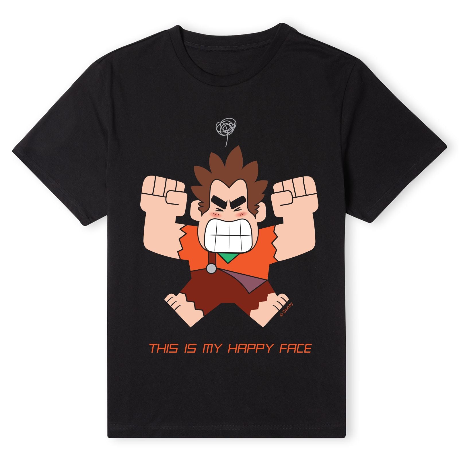 Official Disney Wreck-It Ralph This Is My Happy Face Unisex T-Shirt