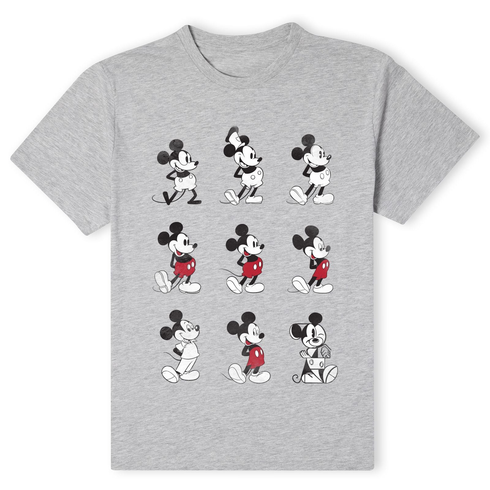 Official Disney Mickey Mouse Evolution Nine Poses T-Shirt