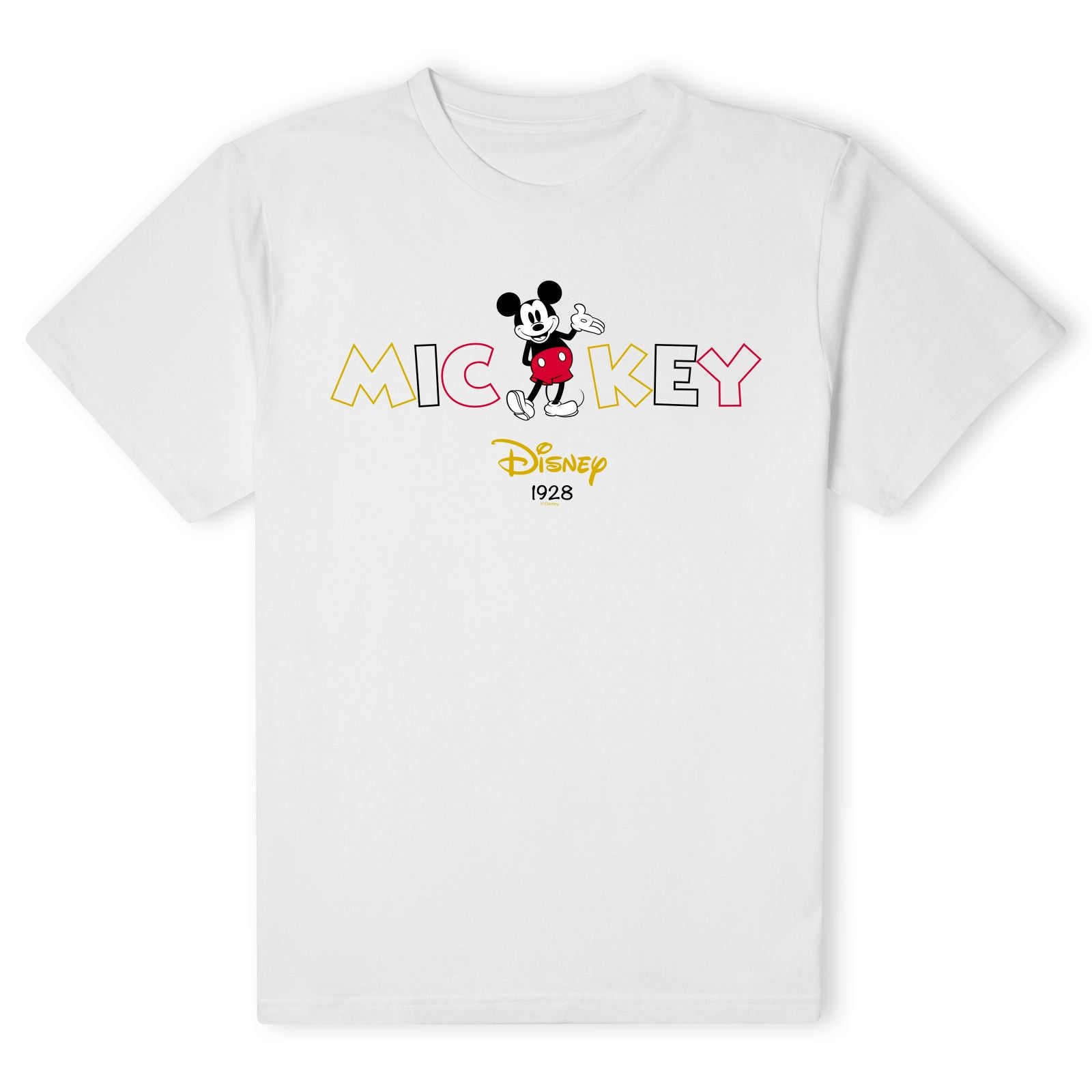 Official Disney Mickey Mouse Disney Wording Unisex T-Shirt