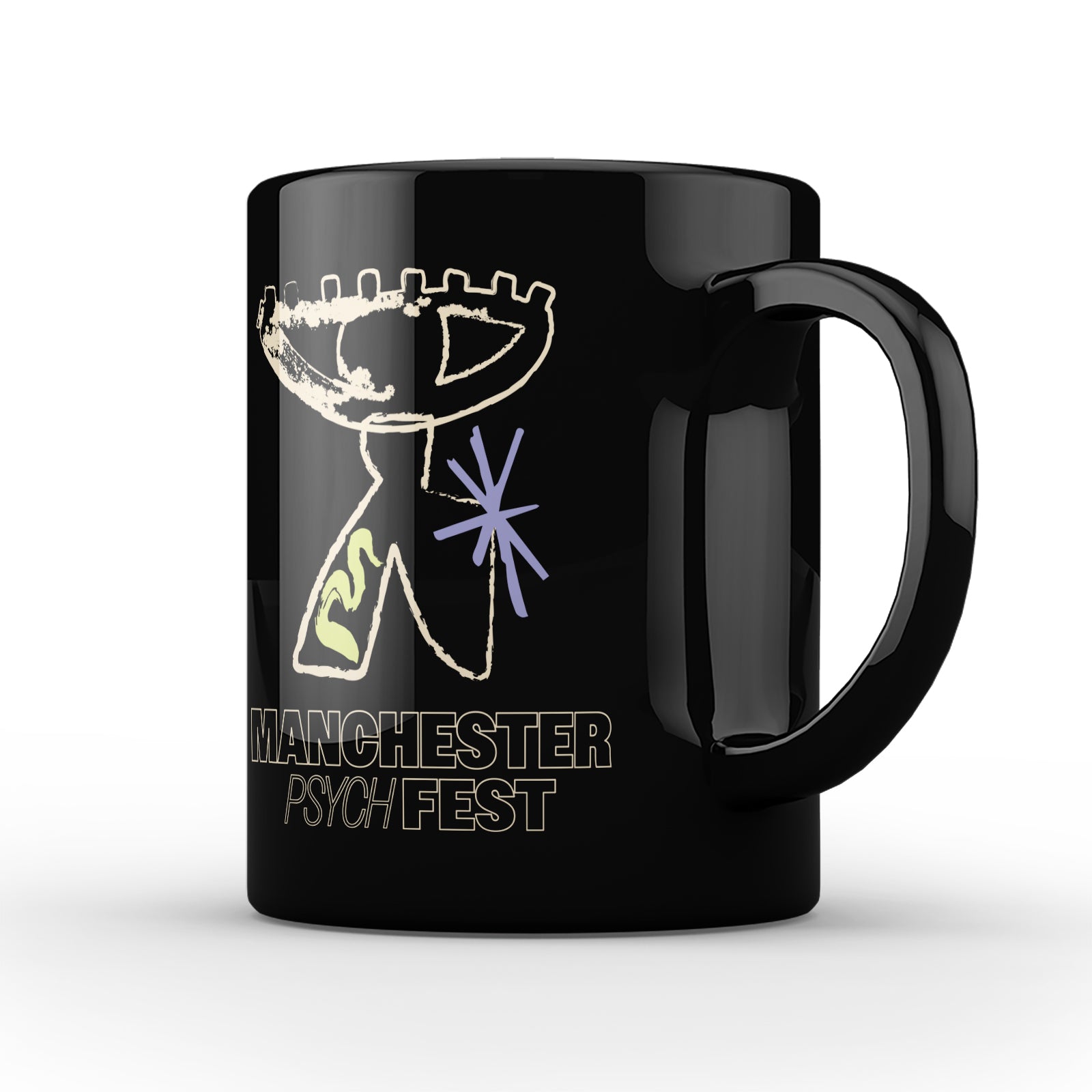 Manchester Psych Fest 2025 Festival 11oz Mug - Black V2