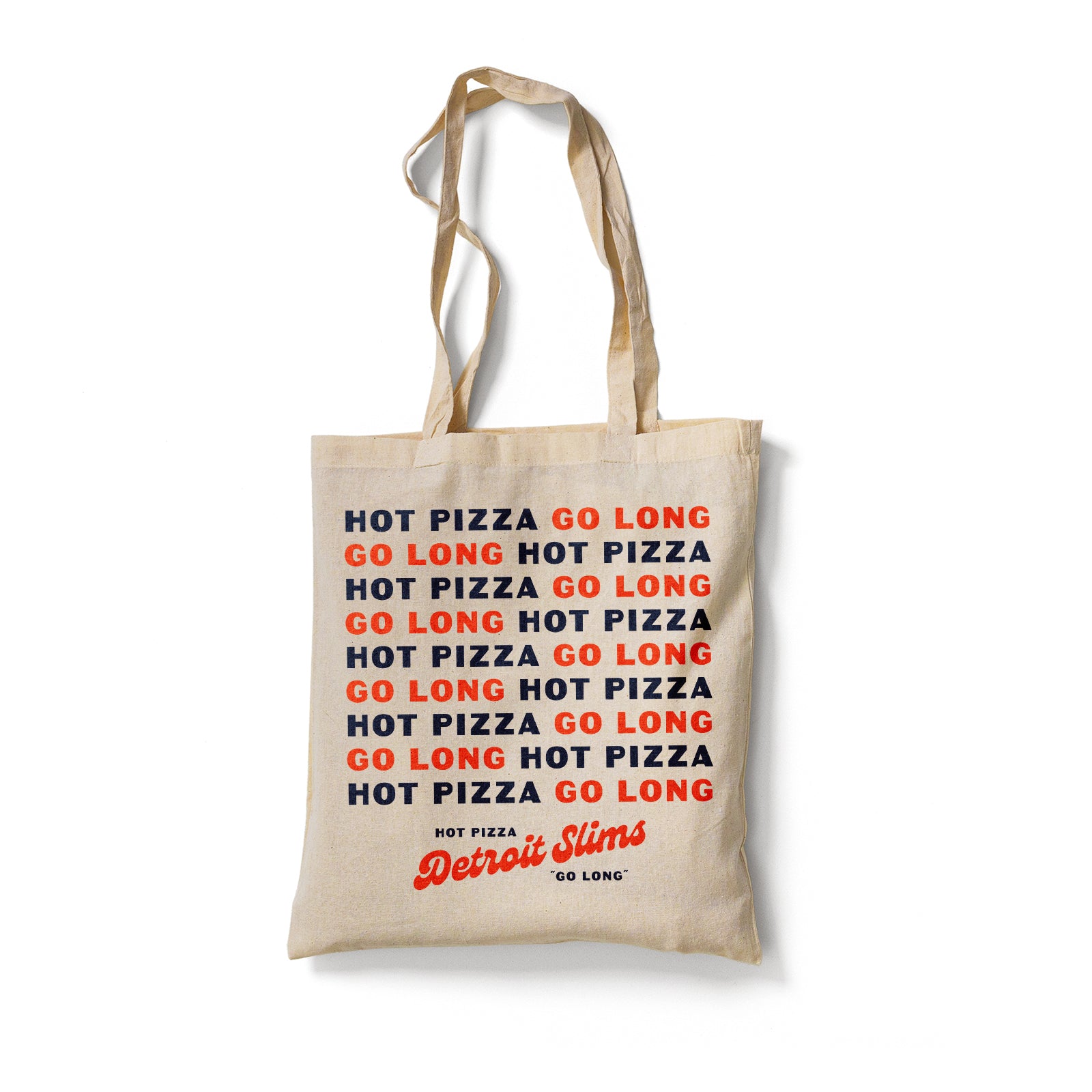 Detroit Slims - "Hot Pizza Go Long" Tote Bag