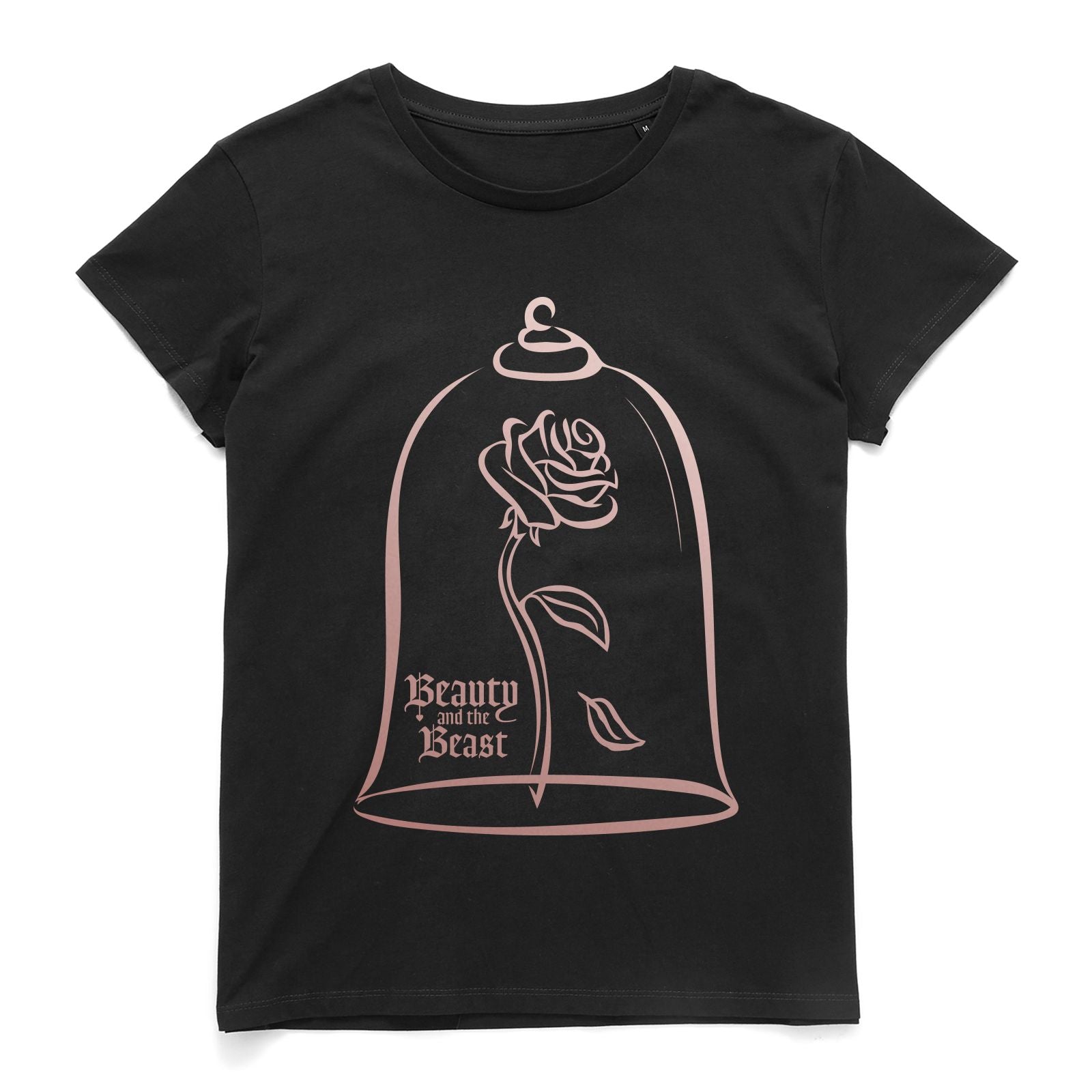 Official Disney Beauty And The Beast Rose Gold Women's T-Shirt