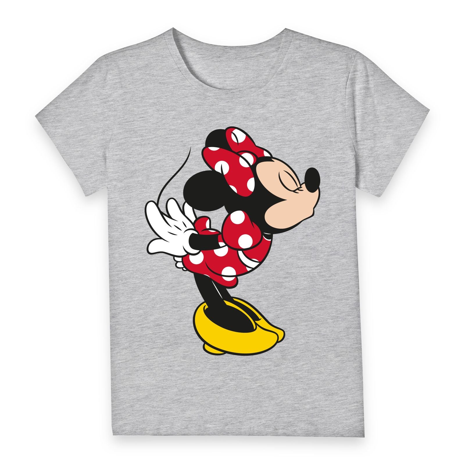 Official Disney Mickey Mouse Minnie Split Kiss Women's T-Shirt