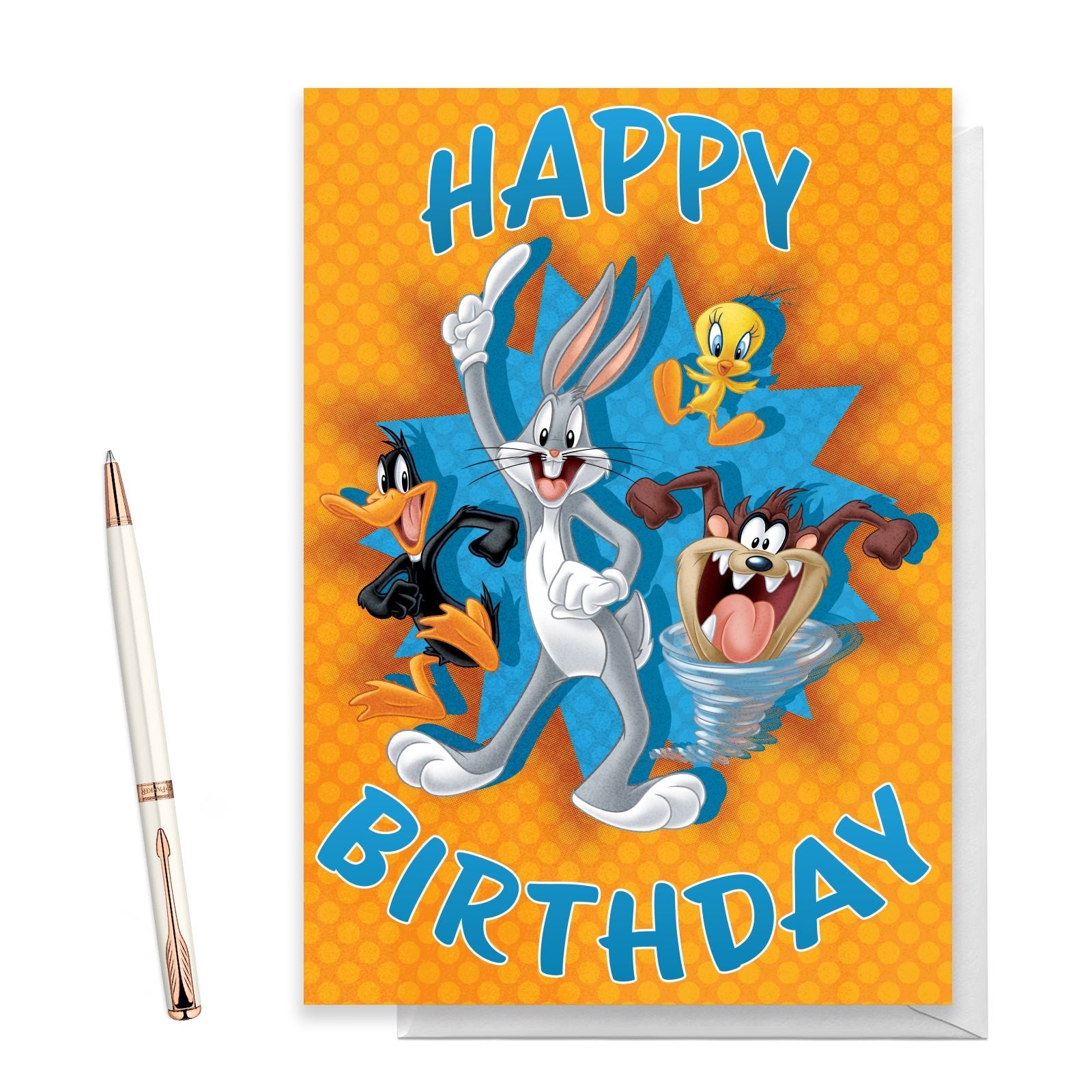 Official Looney Tunes Group Happy Birthday Greetings Card