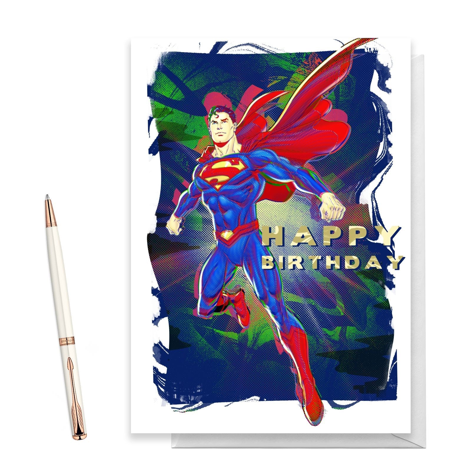 Official Superman Happy Birthday Greetings Card