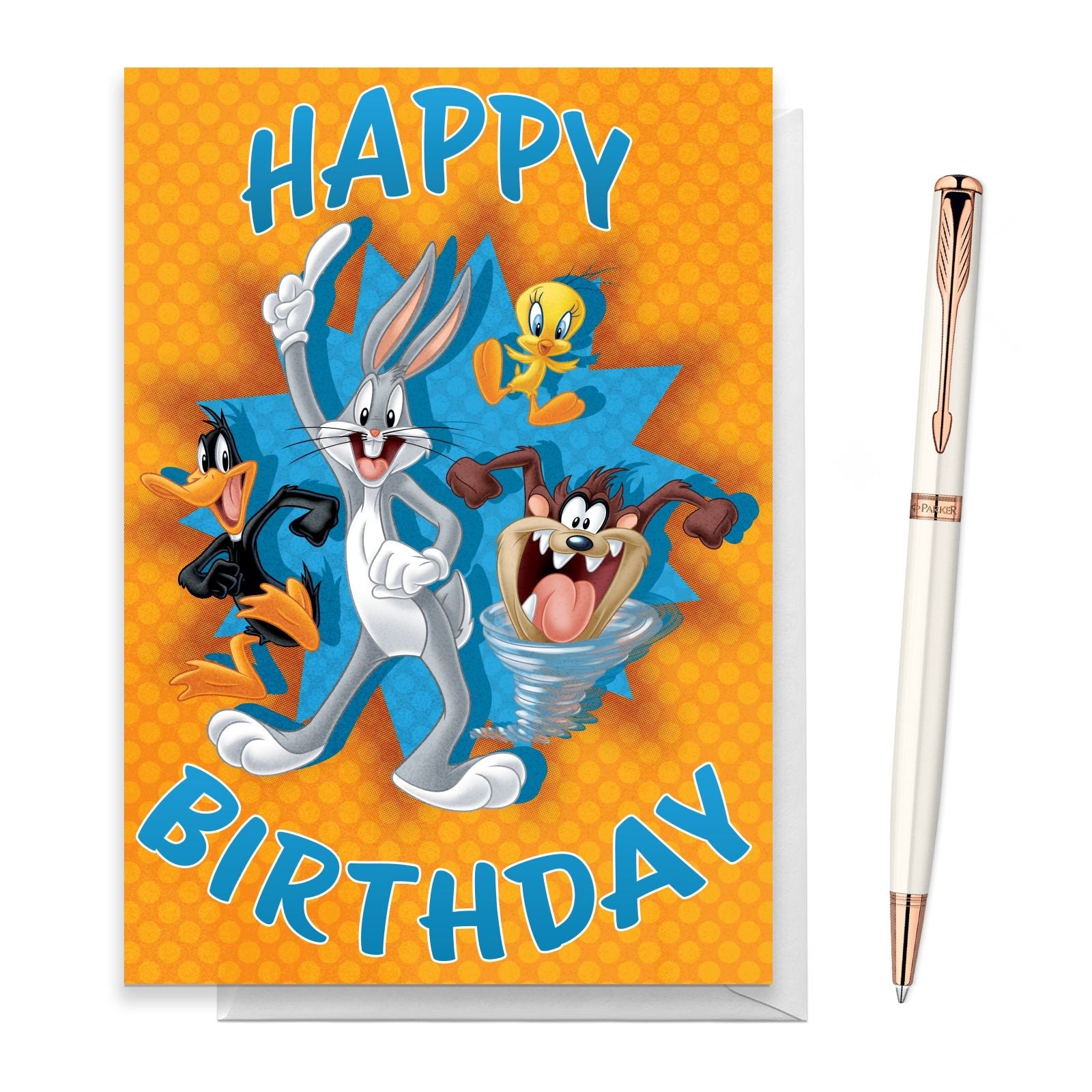 Official Looney Tunes Group Happy Birthday Greetings Card